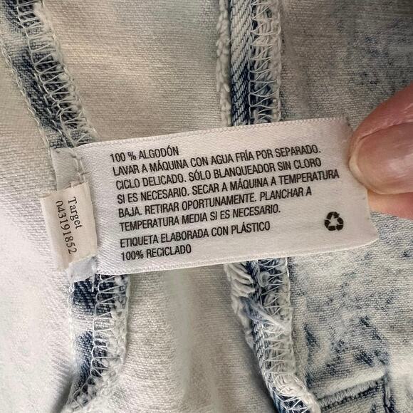 Y2k Acid Wash Jean Jacket Medium Casual Versatile Distressed 90s Upcycle It READ - Picture 11 of 14